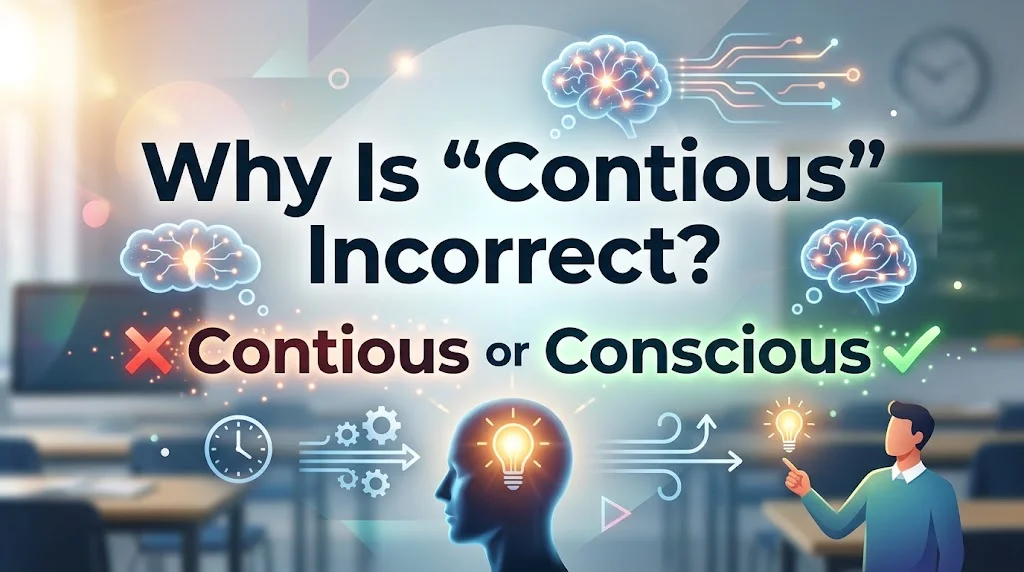 Why Is “Contious” Incorrect?