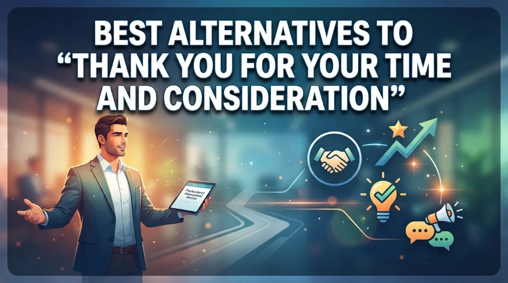Best Alternatives to “Thank You for Your Time and Consideration”