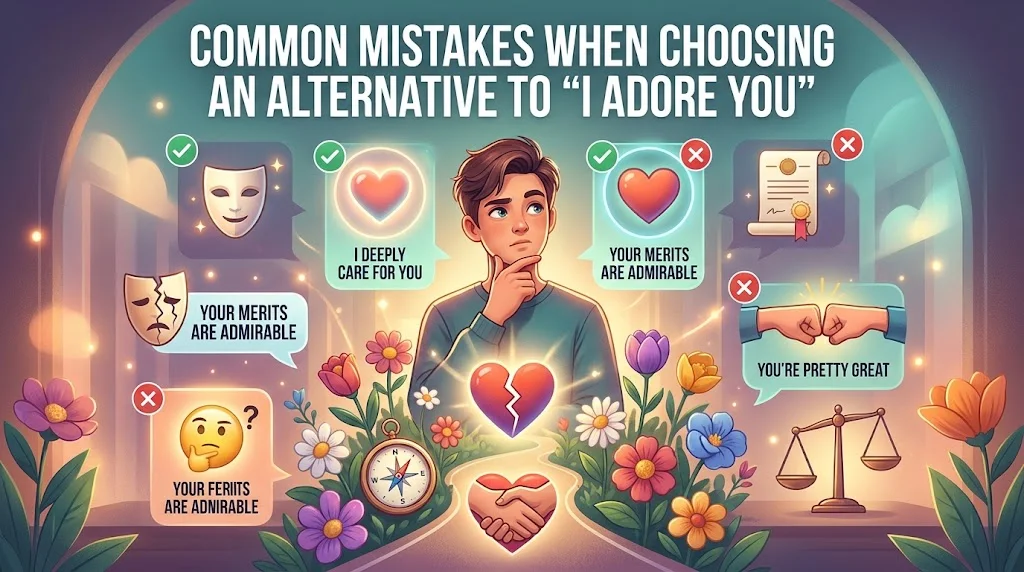 Common Mistakes When Choosing an Alternative to “I Adore You”
