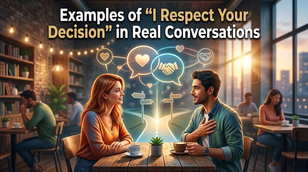 Examples of “I Respect Your Decision” in Real Conversations