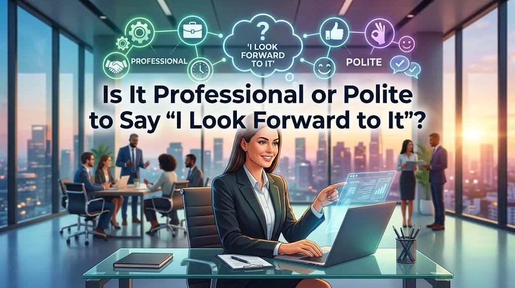 Is It Professional or Polite to Say “I Look Forward to It”?