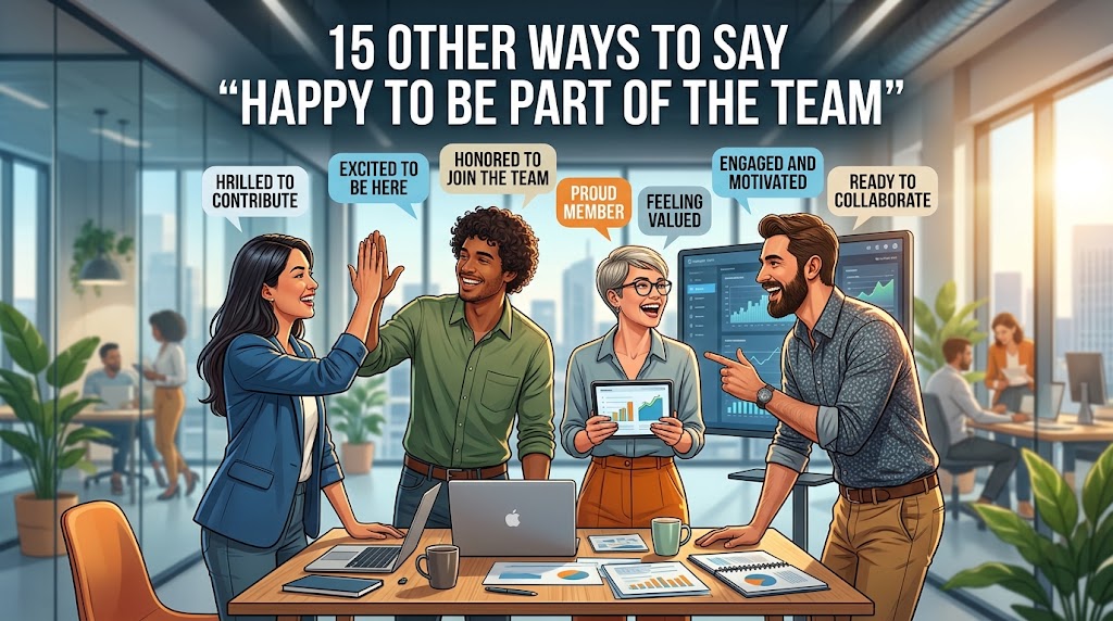 Other Ways to Say “Happy to Be Part of the Team”