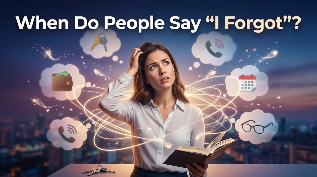 When Do People Say “I Forgot”?