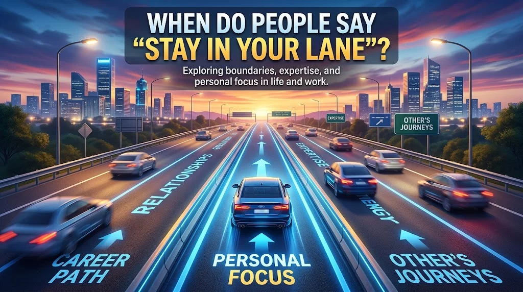 When Do People Say “Stay in Your Lane”?