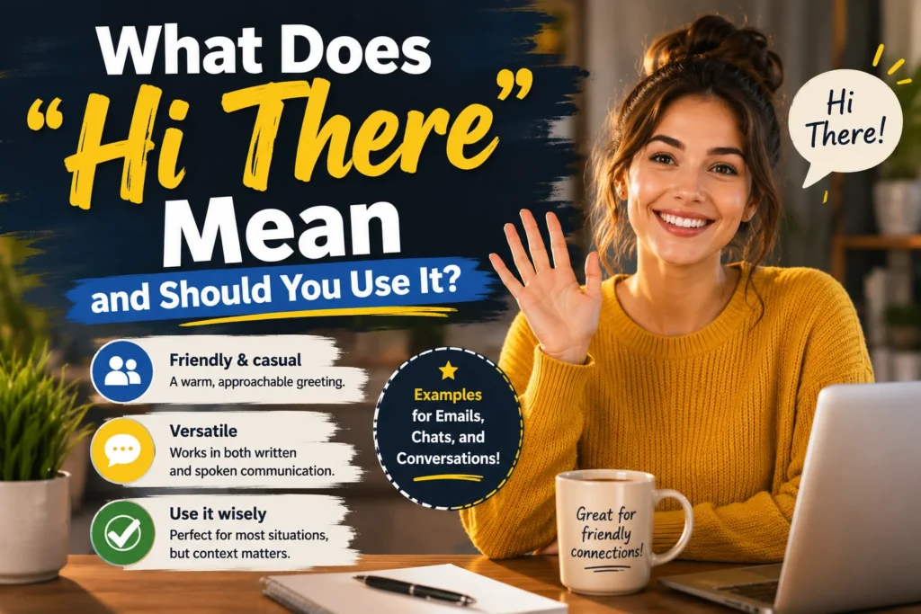 What Does “Hi There” Mean and Should You Use It?