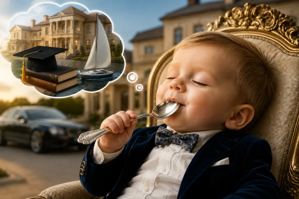 Born With a Silver Spoon in Their Mouth: Definition, Meaning, Origin and Examples