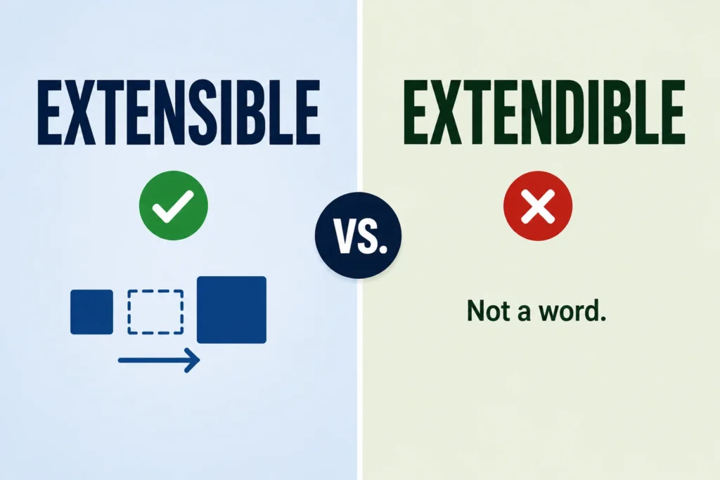 Extensible vs Extendible – What’s the Difference?