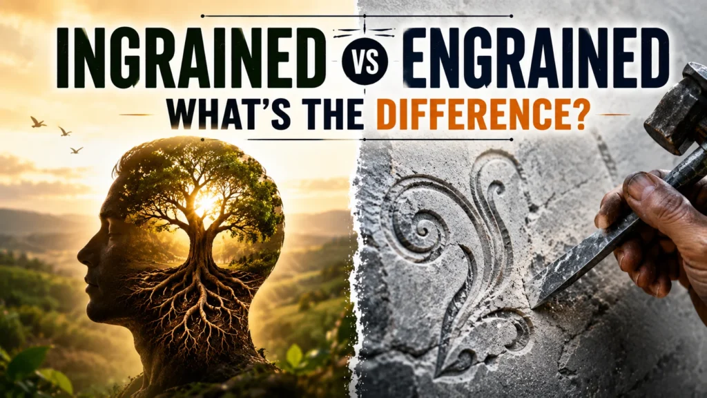 Ingrained or Engrained: What’s the Difference?