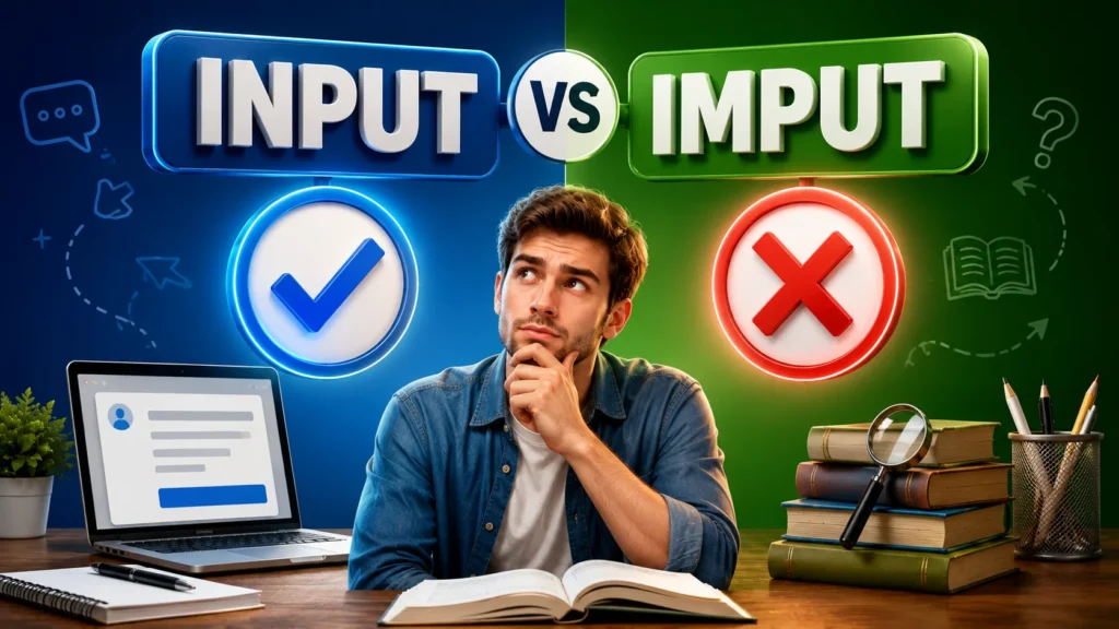 Input or Imput: Which Is Correct? Meaning, Spelling, and Usage