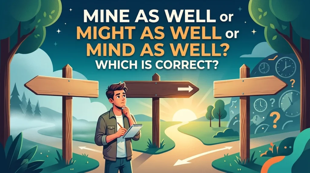 Mine as Well or Might as Well or Mind as Well? Which Is Correct?