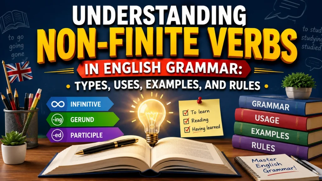 Understanding Non-finite Verbs in English Grammar: Types, Uses, Examples, and Rules