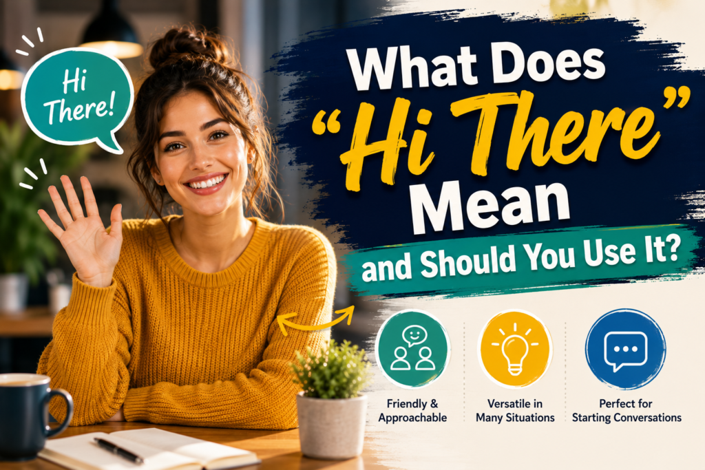 Hi there meaning in English