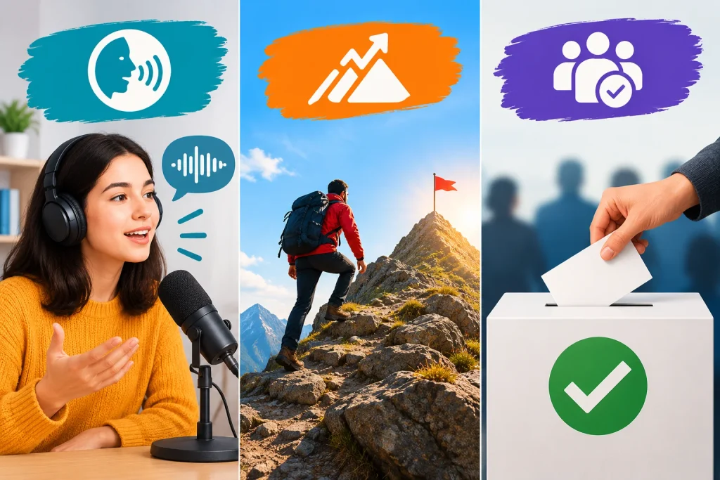 Accent vs. Ascent vs. Assent