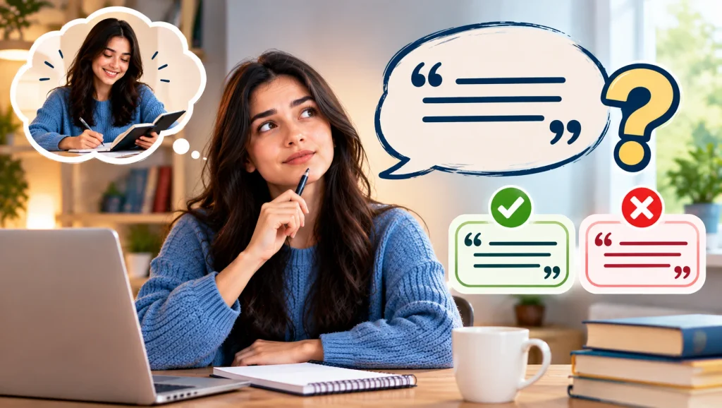 Do I Need Quotation Marks When I Quote Myself?
