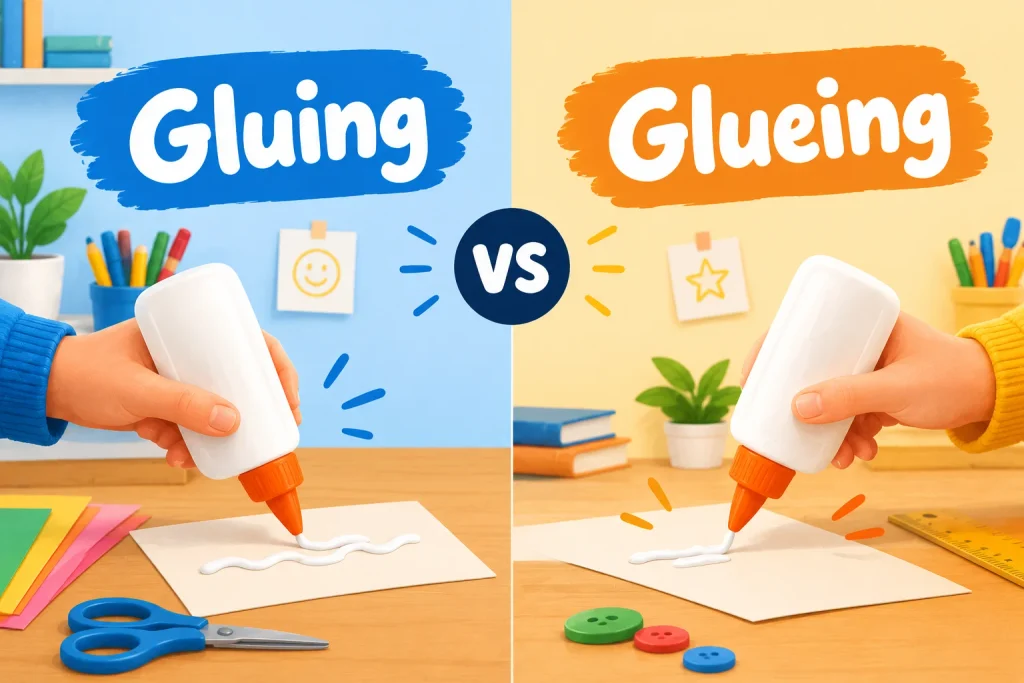 Gluing and Glueing