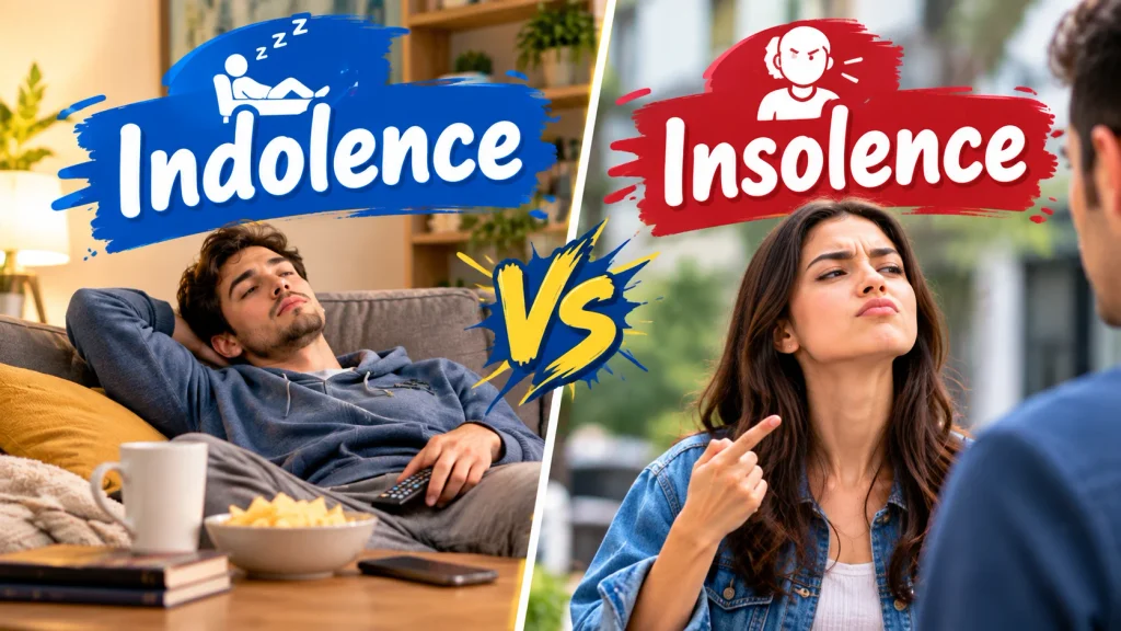 Indolence vs Insolence