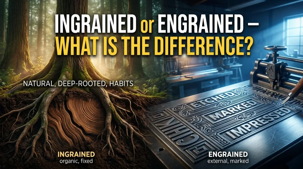 Ingrained or Engrained