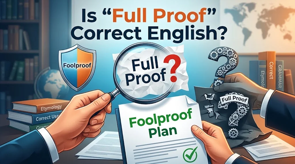 Is “Full Proof” Correct English?