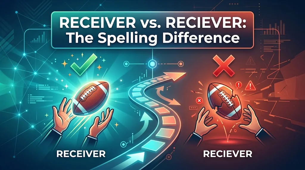 Receiver vs. Reciever: The Spelling Difference