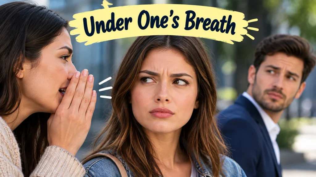 Under One’s Breath Idiom Definition