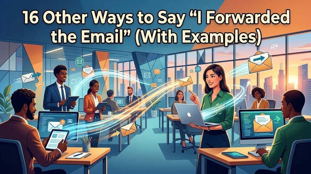 16 Other Ways to Say “I Forwarded the Email” (With Examples)
