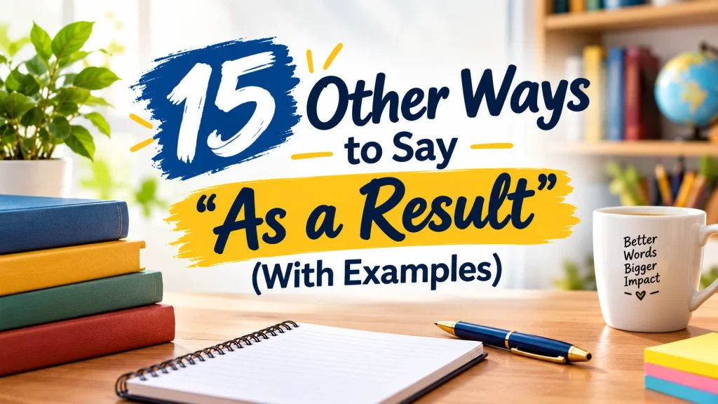 15 Other Ways to Say “As a Result”