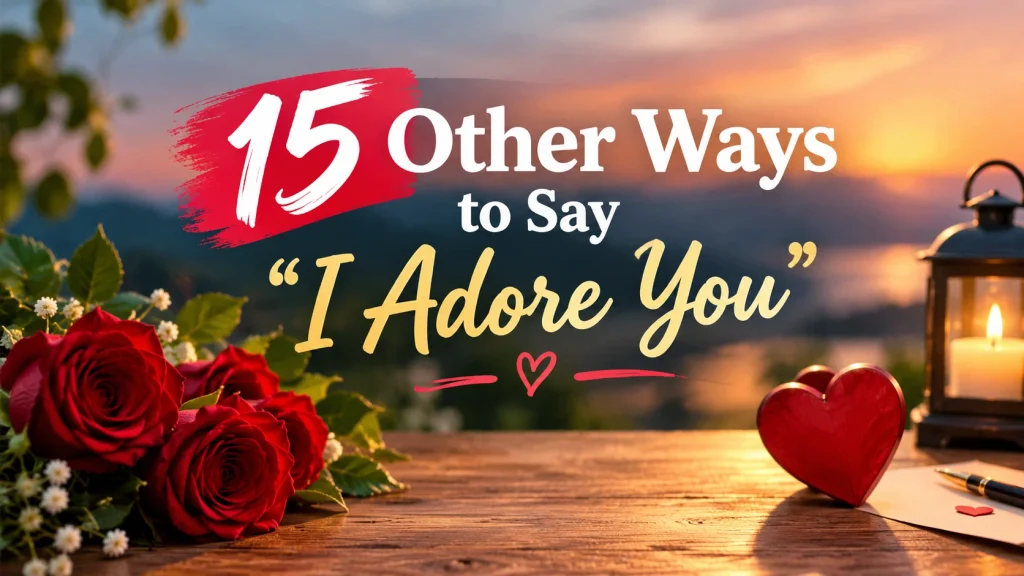 15 Other Ways to Say “I Adore You”