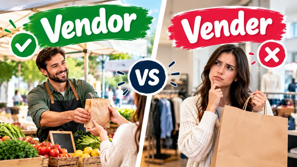 Vendor vs. Vender