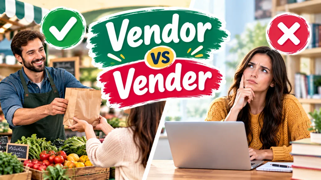 Vendor vs. Vender